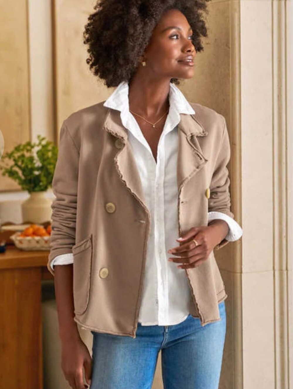 NWOT Frank&Eileen Women's Mini Belfast Blazer